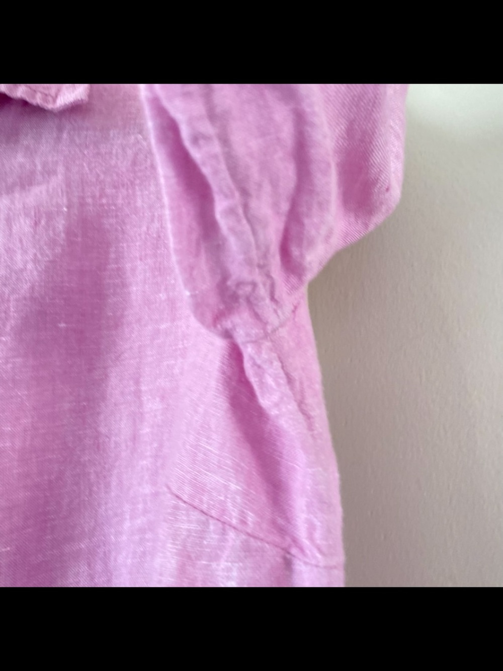 J.Crew Baird McNutt Irish Linen Pink Button Down Shirt Size 4 Slim Resort Beach - Picture 6 of 9